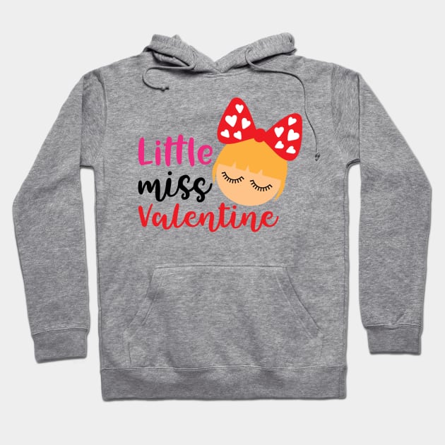 Little miss valentine Hoodie by Inkrafty